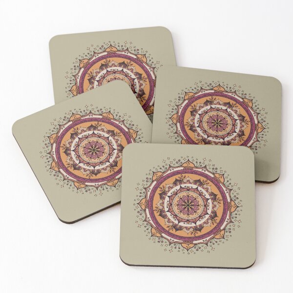 Item preview, Colorful Detailed Earth Tones Geometric Mandala designed and sold by NaliniLe.