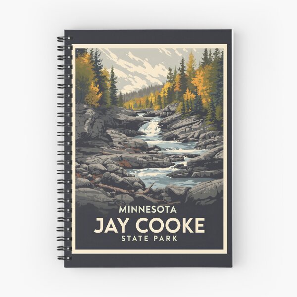 Item preview, A Vintage Travel Illustration of Jay Cooke State Park - Minnesota  designed and sold by GoodOldVintage.