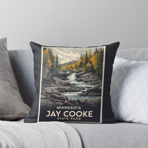 Item preview, A Vintage Travel Illustration of Jay Cooke State Park - Minnesota  designed and sold by GoodOldVintage.