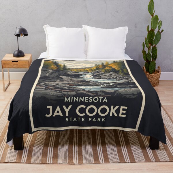 Item preview, A Vintage Travel Illustration of Jay Cooke State Park - Minnesota  designed and sold by GoodOldVintage.