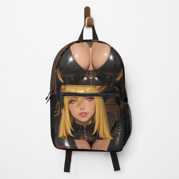 Item preview, Blonde girl black demon anime waifu digital art designed and sold by Planet Utoppia.