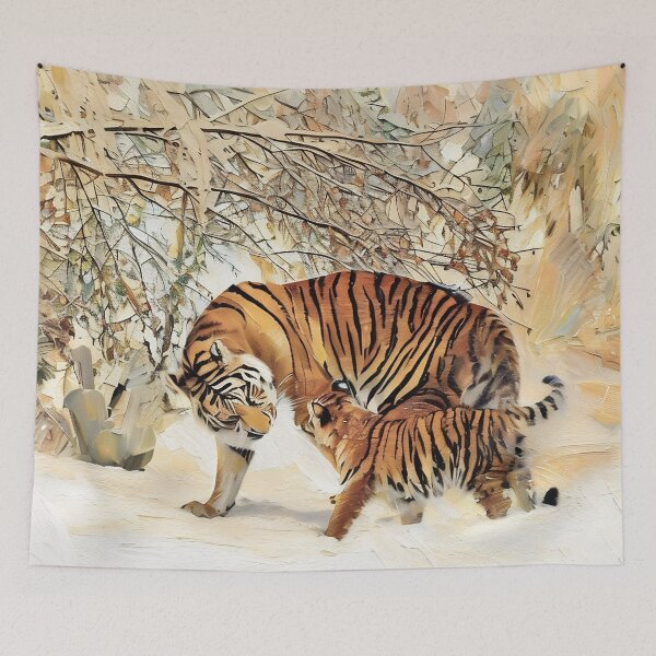 Item preview, Tigers Mom and Baby designed and sold by tomorrowsart.