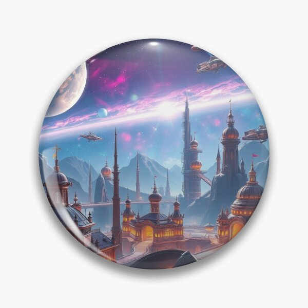 Item preview, Cosmic Citydreams – Between star flight and architectural poetry, a futurescape full of light and intuition designed and sold by FotoworldEdel.