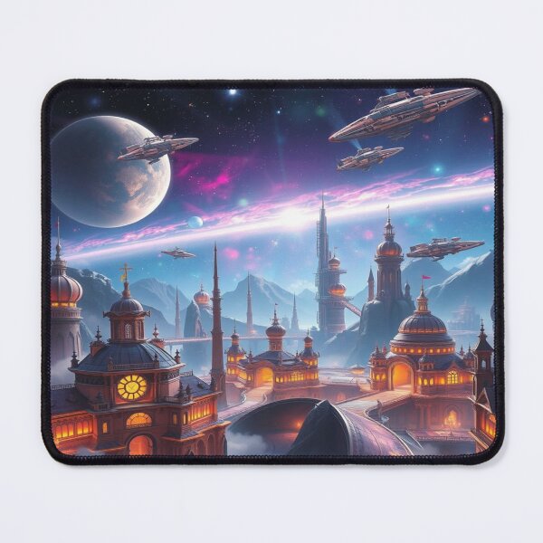 Item preview, Cosmic Citydreams – Between star flight and architectural poetry, a futurescape full of light and intuition designed and sold by FotoworldEdel.