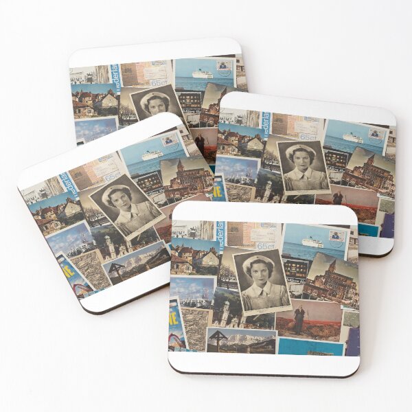 Item preview, nursing fragments of forgotten journeys — a collage of handwritten postcards from old Europe designed and sold by soupbreakfast.
