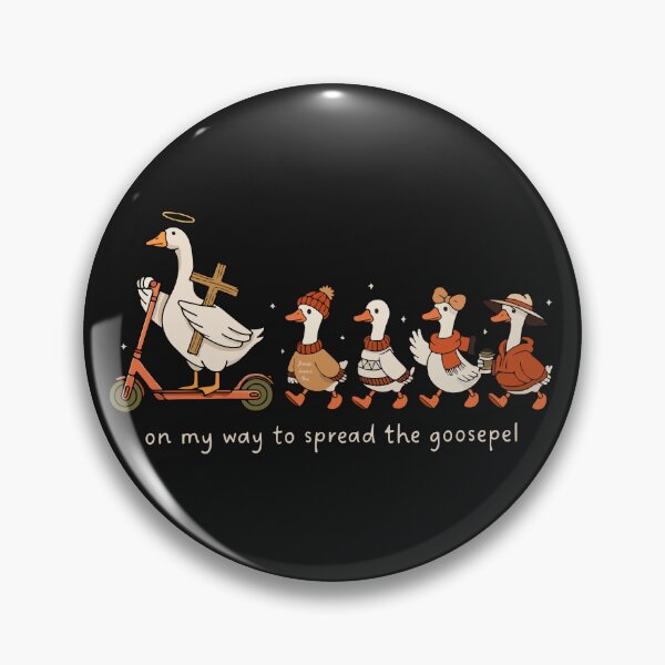 Item preview, Funny Christian Goose | On My Way to Spread the Goosepel Retro Fall Faith Design designed and sold by kiralynstration.