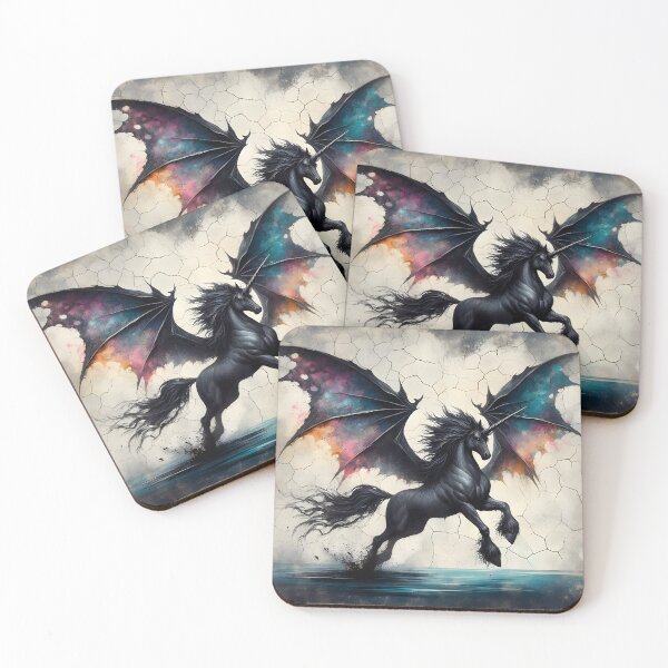 Item preview, Black Alicorn, Ai Generated Art  designed and sold by ACC .