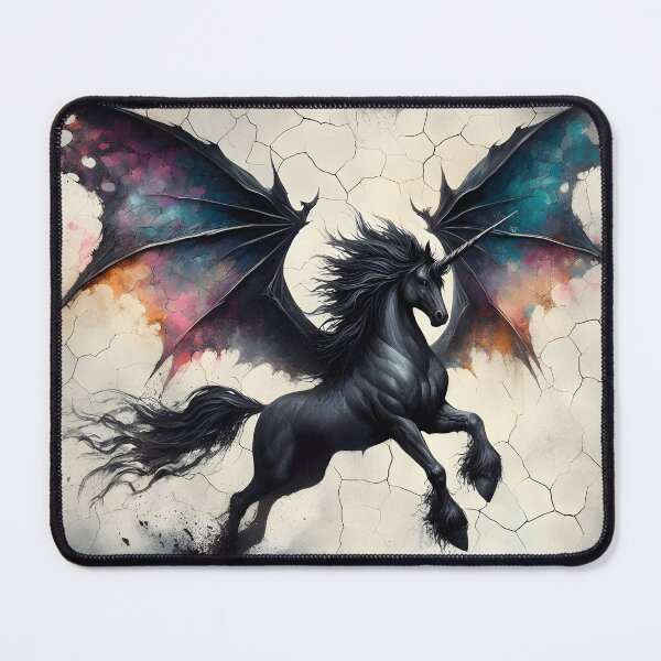 Item preview, Black Alicorn, Ai Generated Art designed and sold by ACC .