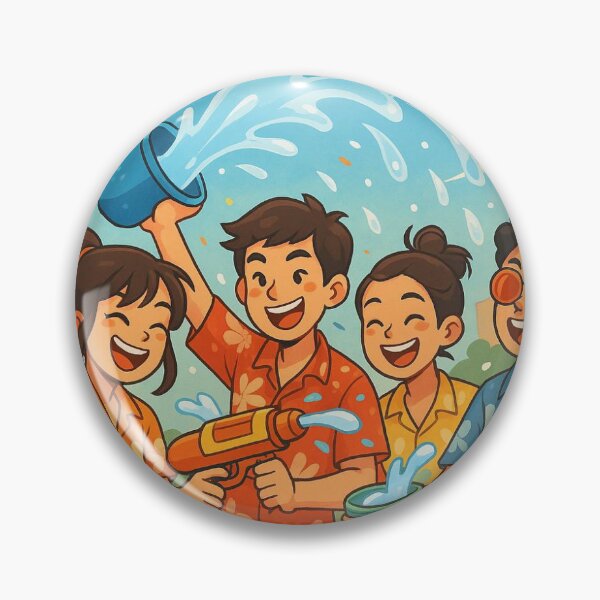 Item preview, Songkran Festival-Thailand, water splashing, water flight,  designed and sold by TINDORA.