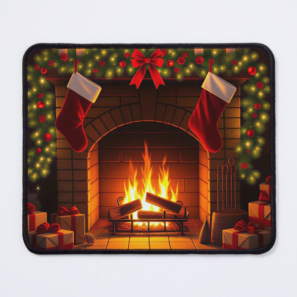 Item preview, Merry Christmas, gifts on the chimney designed and sold by Planet Utoppia.