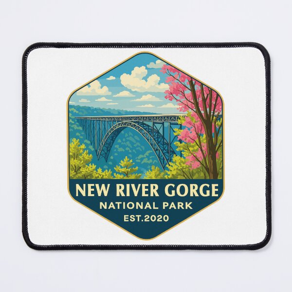 Item preview, New River Gorge National Park Retro Bridge Sticker designed and sold by Ismeal Von.