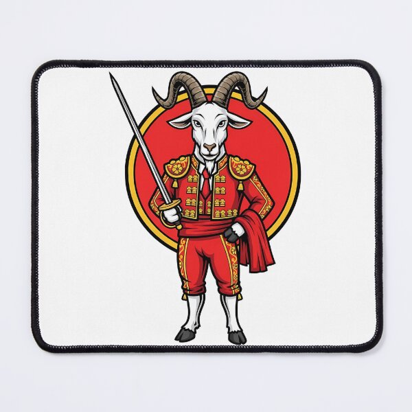 Item preview, Goat Matador Ram Bullfighter Mascot Art designed and sold by k3rstman1.