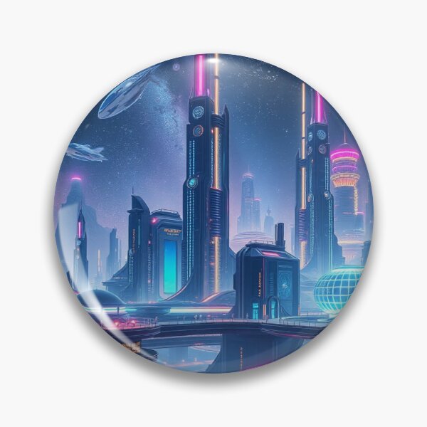 Item preview, Cosmic Citydreams – Between star flight and architectural poetry, a futurescape full of light and intuition designed and sold by FotoworldEdel.