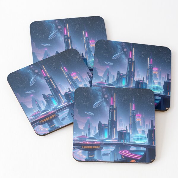 Item preview, Cosmic Citydreams – Between star flight and architectural poetry, a futurescape full of light and intuition designed and sold by FotoworldEdel.