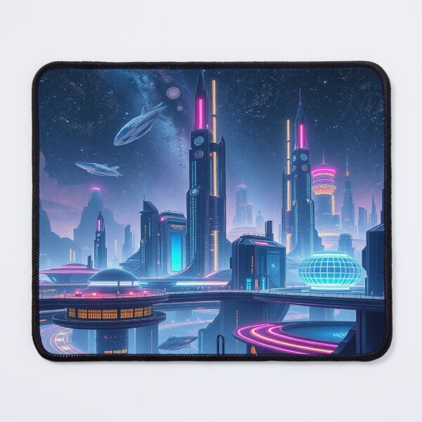 Item preview, Cosmic Citydreams – Between star flight and architectural poetry, a futurescape full of light and intuition designed and sold by FotoworldEdel.