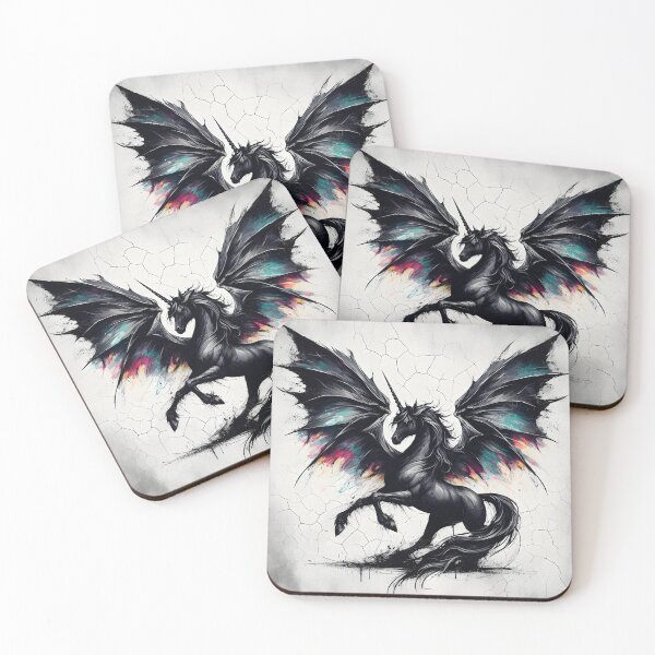 Item preview, Black Alicorn, Ai Generated Art  designed and sold by ACC .