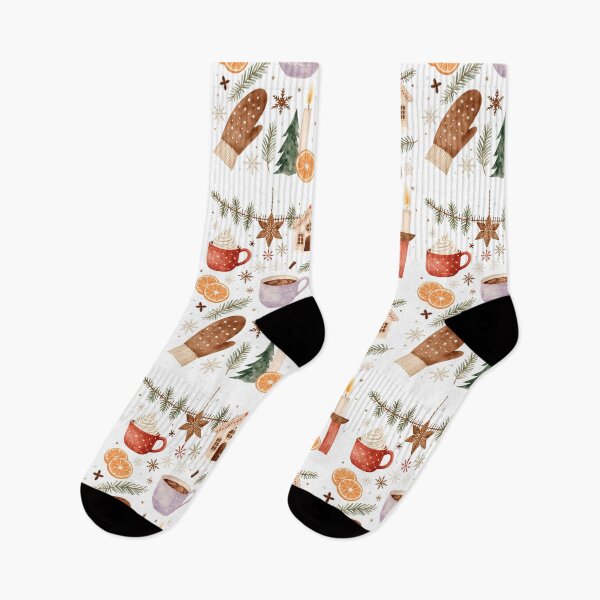 Item preview, Cozy winter scene with festive decorations and warm drinks during the holiday season designed and sold by SpaceartLilu.
