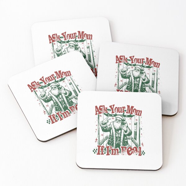 Item preview, Ask Your Mom | Funny Sarcastic Santa Christmas Digital Design designed and sold by kiralynstration.