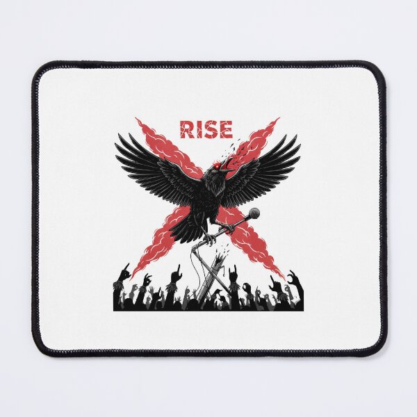 Item preview, Dark Raven Scream – Emotional Explosion in Red and Black designed and sold by tee.crush.