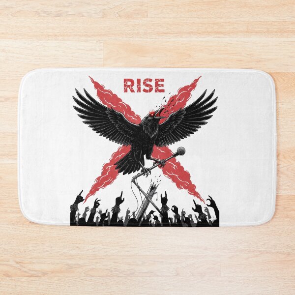 Item preview, Dark Raven Scream – Emotional Explosion in Red and Black designed and sold by InkSpireSport.