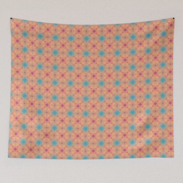Item preview, geometric pink purple colorful seamless repeat pattern designed and sold by Abrahamjrnd.