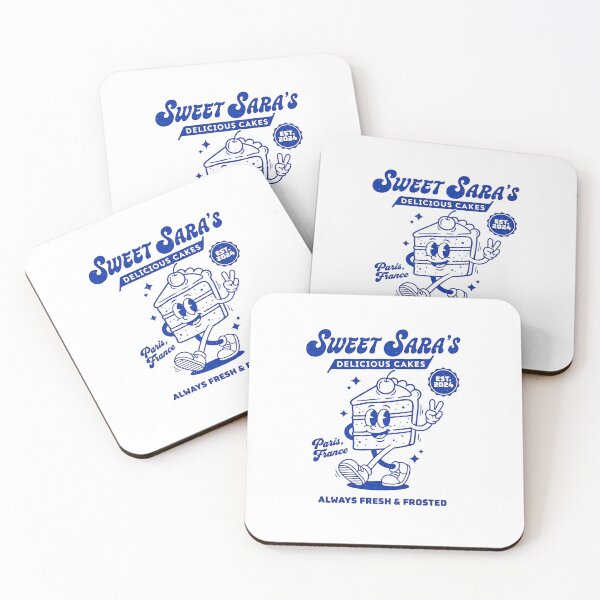 Item preview, Sweet Sara's Retro Cake Slice Mascot Paris designed and sold by HoopeStylee.