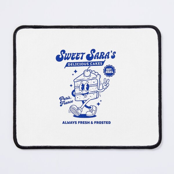 Item preview, Sweet Sara's Retro Cake Slice Mascot Paris designed and sold by HoopeStylee.