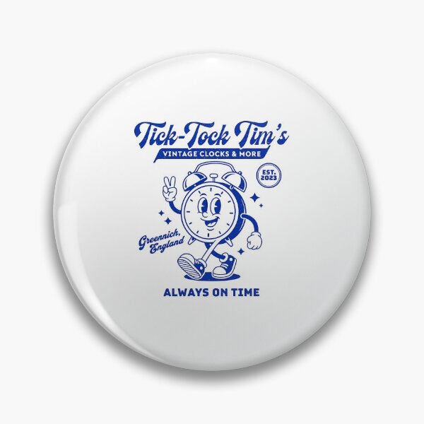 Item preview, Tick-Tock Tim's Retro Alarm Clock Mascot designed and sold by HoopeStylee.
