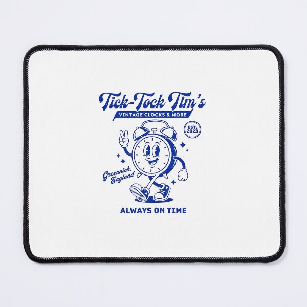 Item preview, Tick-Tock Tim's Retro Alarm Clock Mascot designed and sold by HoopeStylee.
