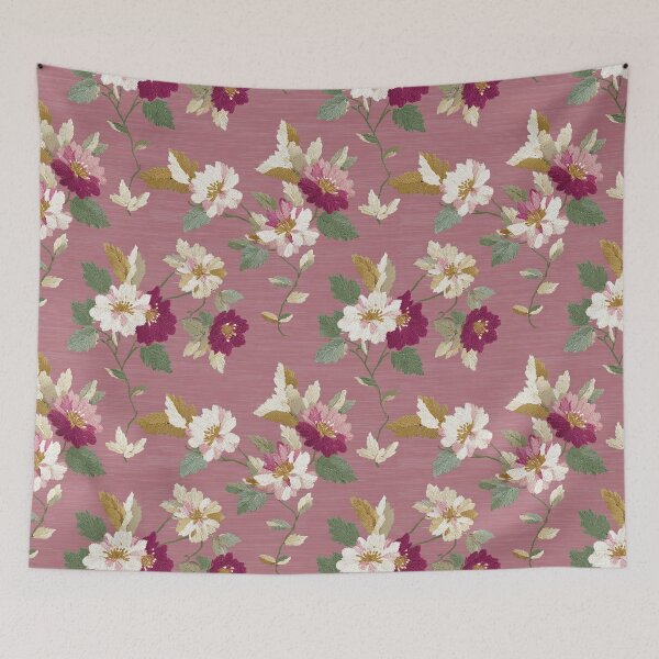 Item preview, Bold Vibrant Embroidered Texture For Floral Theme designed and sold by RoyalStarsPatts.