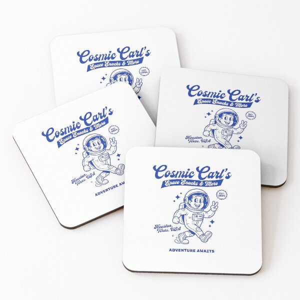 Item preview, Cosmic Carl's Retro Astronaut Mascot Adventure Awaits designed and sold by HoopeStylee.