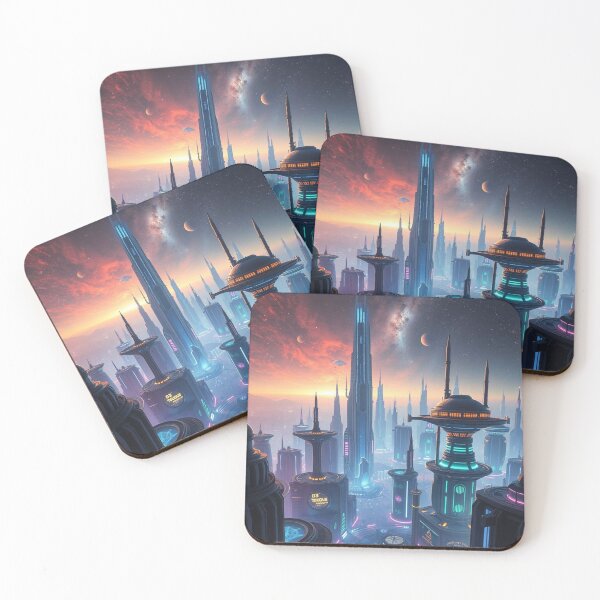 Item preview, Cosmic Citydreams – Between star flight and architectural poetry, a futurescape full of light and intuition designed and sold by FotoworldEdel.