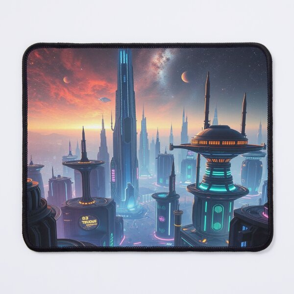 Item preview, Cosmic Citydreams – Between star flight and architectural poetry, a futurescape full of light and intuition designed and sold by FotoworldEdel.