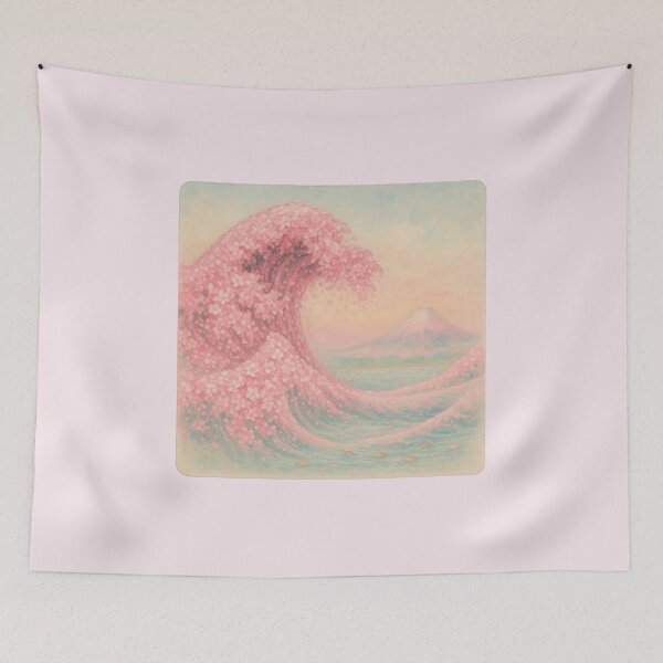Item preview, The Sakura Wave of Kanagawa designed and sold by Cescocir1992.