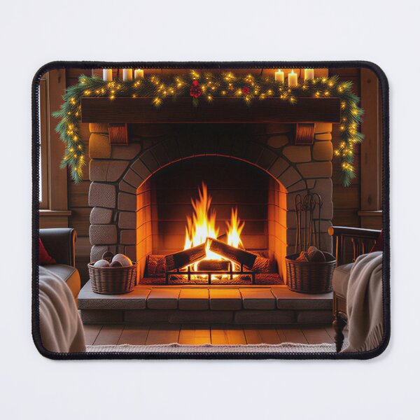 Item preview, Merry Christmas, Christmas fireplace designed and sold by Planet Utoppia.