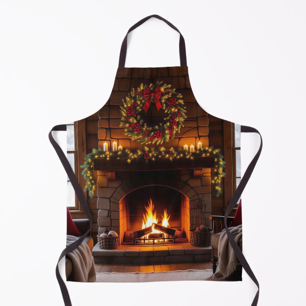 Item preview, Merry Christmas, Christmas fireplace designed and sold by Planet Utoppia.