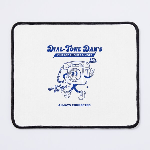Item preview, Dial-Tone Dan's Retro Rotary Phone Mascot Design designed and sold by HoopeStylee.