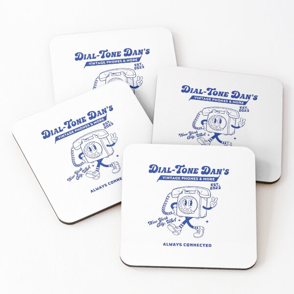 Item preview, Dial-Tone Dan's Retro Rotary Phone Mascot Design designed and sold by HoopeStylee.