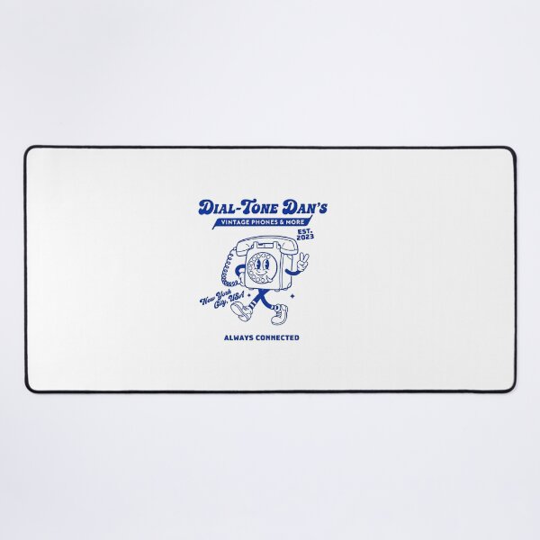 Item preview, Dial-Tone Dan's Retro Rotary Phone Mascot Design designed and sold by HoopeStylee.