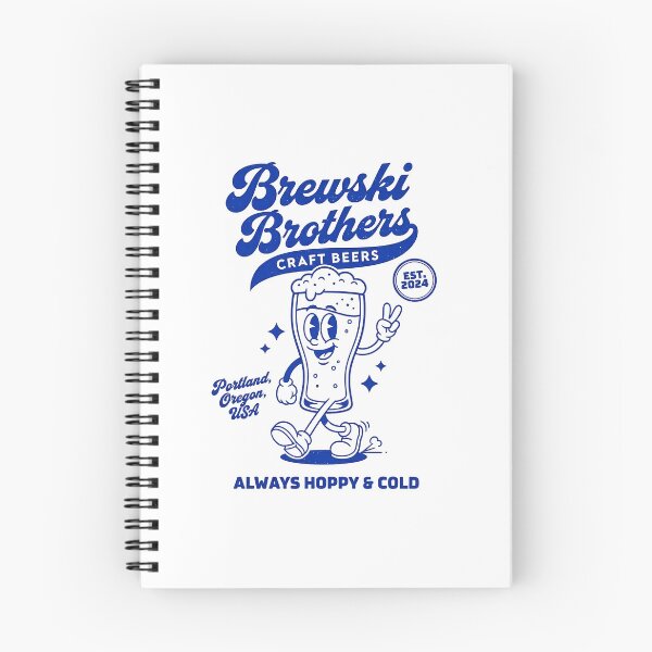 Item preview, Brewski Brothers Retro Beer Pint Mascot Craft Design designed and sold by HoopeStylee.