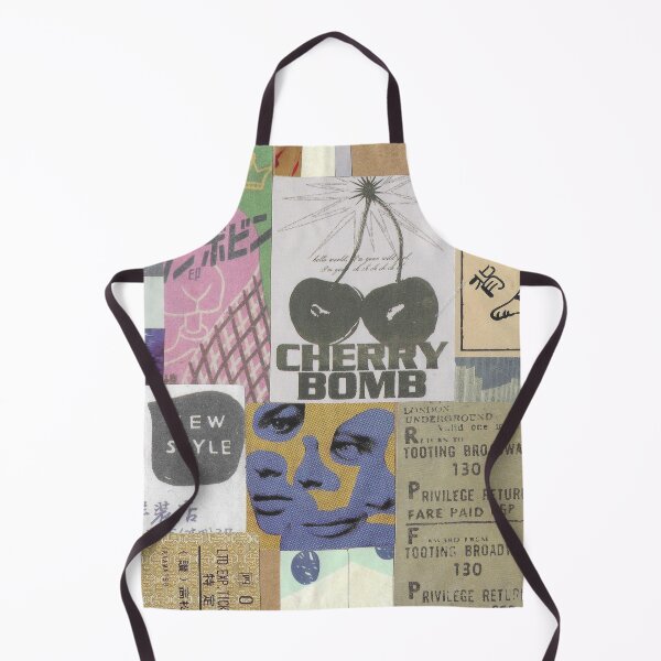 Item preview, Cherry Bomb Collage – Mixed Stickers, Found Paper & Vintage Texture designed and sold by soupbreakfast.