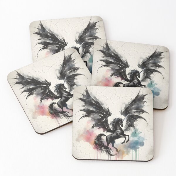 Item preview, Black Alicorn, Ai Generated Art  designed and sold by ACC .