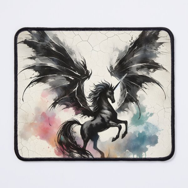 Item preview, Black Alicorn, Ai Generated Art designed and sold by ACC .