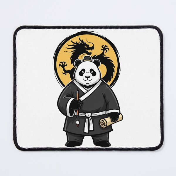 Item preview, Wise Panda Calligrapher Dragon Motif designed and sold by k3rstman1.