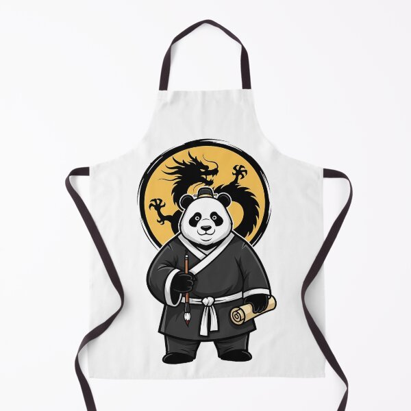 Item preview, Wise Panda Calligrapher Dragon Motif designed and sold by k3rstman1.