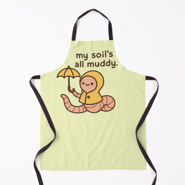 Item preview, My Soil's All Muddy - Worm in Raincoat Design designed and sold by MiLaKK.