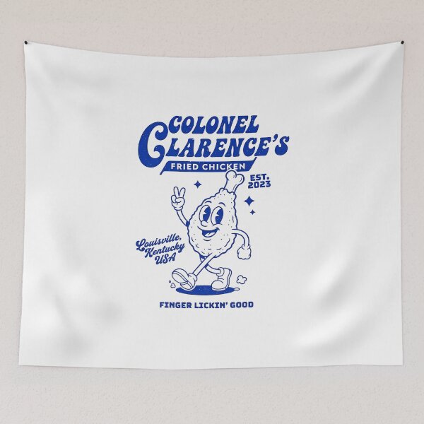 Item preview, Colonel Clarence's Fried Chicken Retro Mascot Design designed and sold by HoopeStylee.