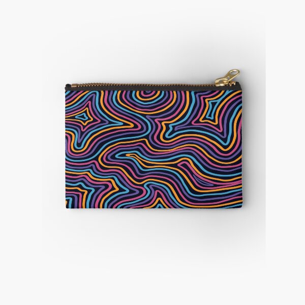 Item preview, Psychedelic Halloween Abstract Pattern - Trippy Wavy Lines designed and sold by velvetearth.