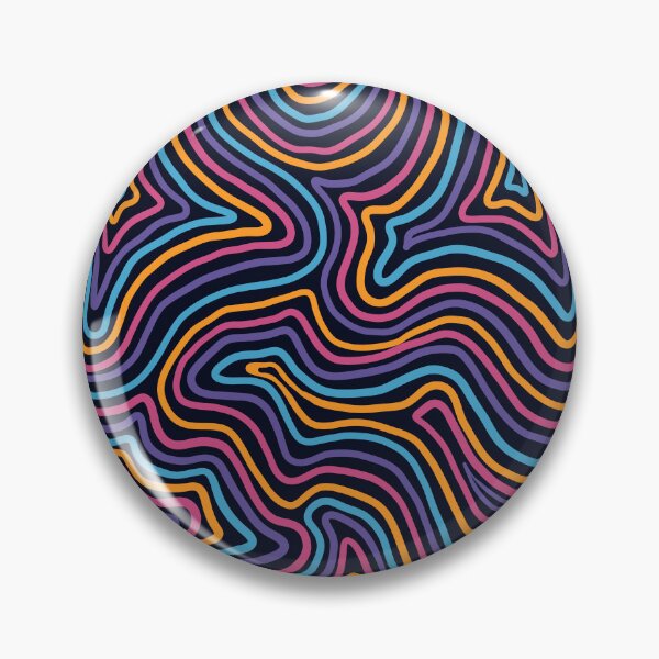 Item preview, Psychedelic Halloween Abstract Pattern - Trippy Wavy Lines designed and sold by velvetearth.