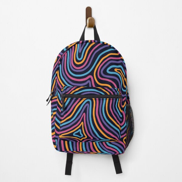 Item preview, Psychedelic Halloween Abstract Pattern - Trippy Wavy Lines designed and sold by velvetearth.